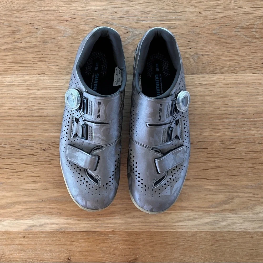 Shimano RX6 Gravel Cycling Shoes in Taupe Camo - size 39 - Picture 2 of 4